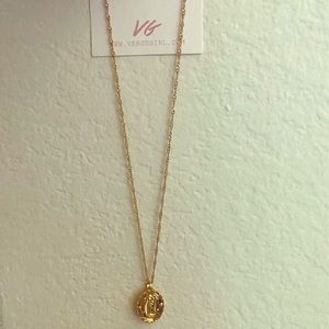 Verge Girl French Evolution Coin Necklace